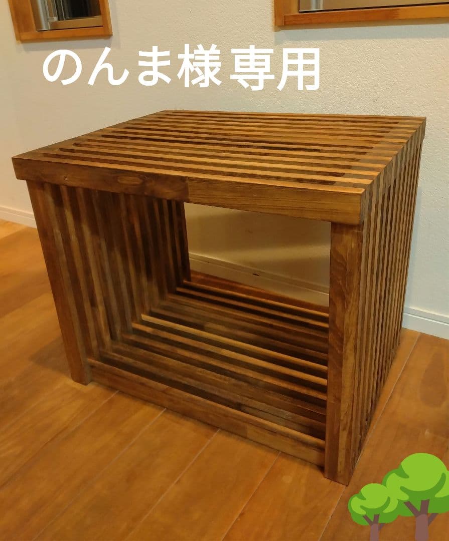 木製　ハンドメイド　オーダー　ロの字　棚　シェルフ　水槽台　アクアラック　金魚