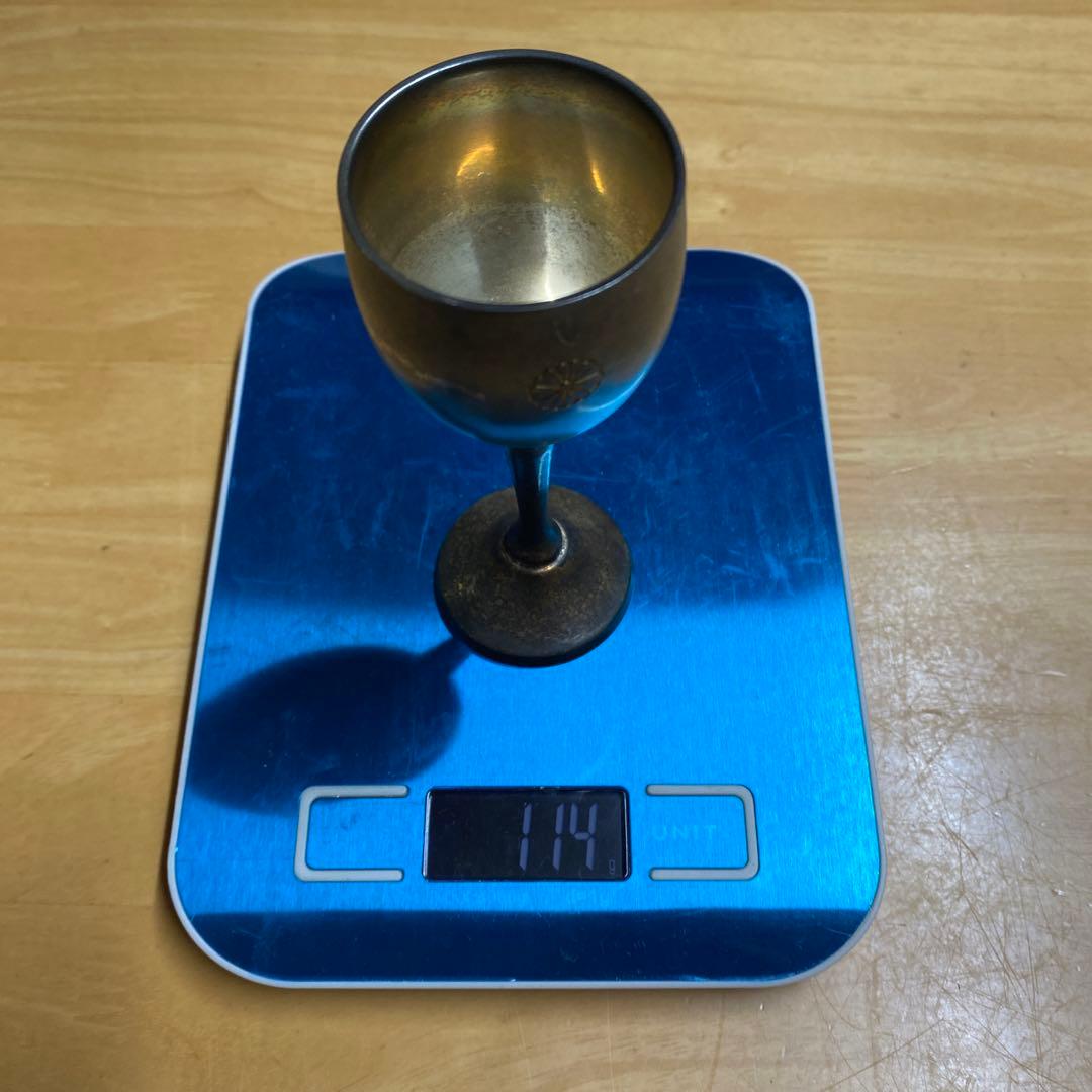 銀杯 菊花紋章 2客 229g