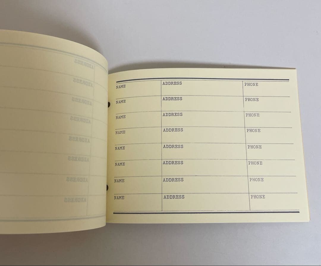 【匿名配送】未使用　アドレス帳　ノート　文房具　年代物　レトロ