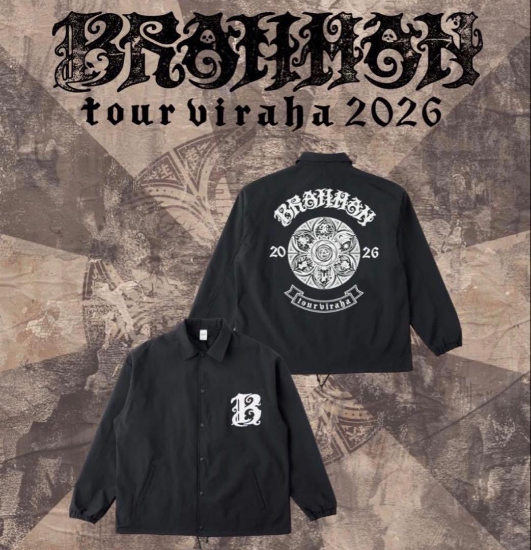 BRAHMAN コーチジャケット XL 新作 BLACK 新品未開封 TOUR