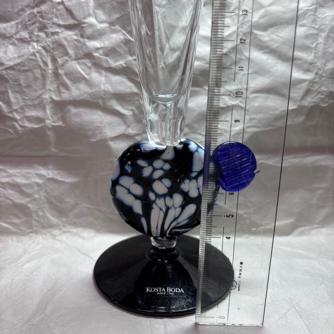 KOSTA BODA ガラスベース 黒・白・青