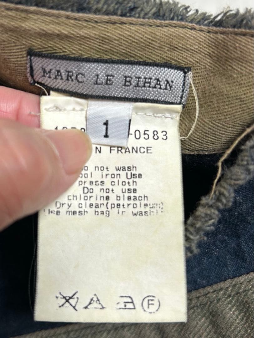 フランス製 MARC LE BIHAN 再構築 リメイク 変形 スカート L