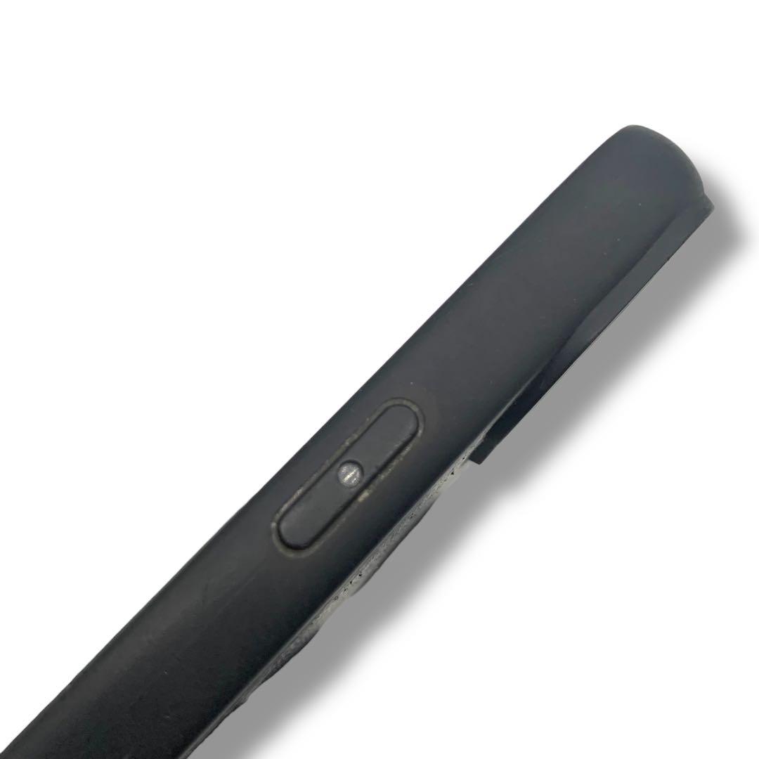 PRADA ブラック レザー iPhone用ケース　三角ロゴ