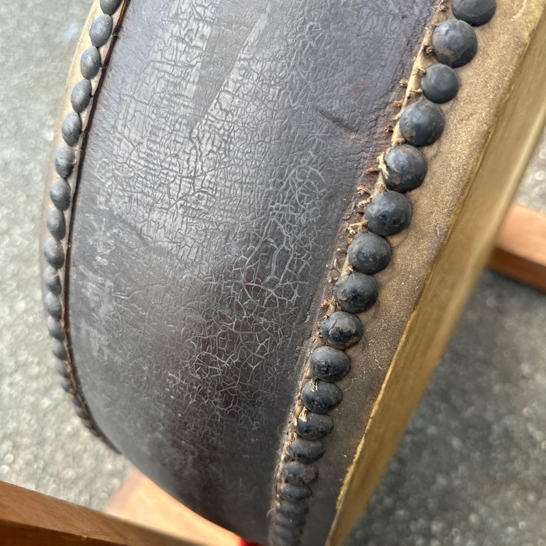 瞬間的お値下げ❣️ヴィンテージ　和太鼓 木製フレーム バチ付き