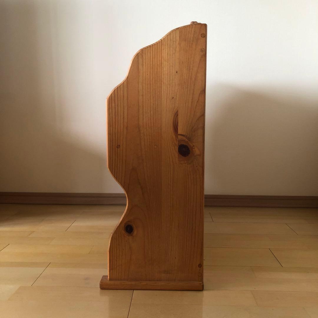 カントリー家具　本棚付きデスク