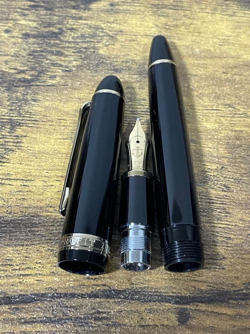 試筆のみ　Zニブ(ズーム) ホワイトゴールド　21金　　セーラー　万年筆