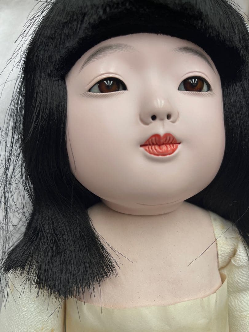 松乾斎東光 作　市松人形（全長 約42cm）