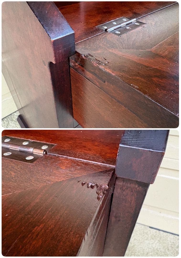 【希少】松本民芸家具 #66型 高山式ライティングビューロー 無垢材