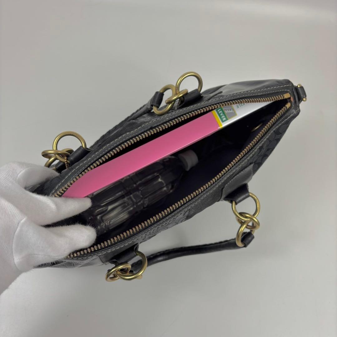 コーチ　ショルダーバッグ　2WAY 12479 パッチワーク　チャーム