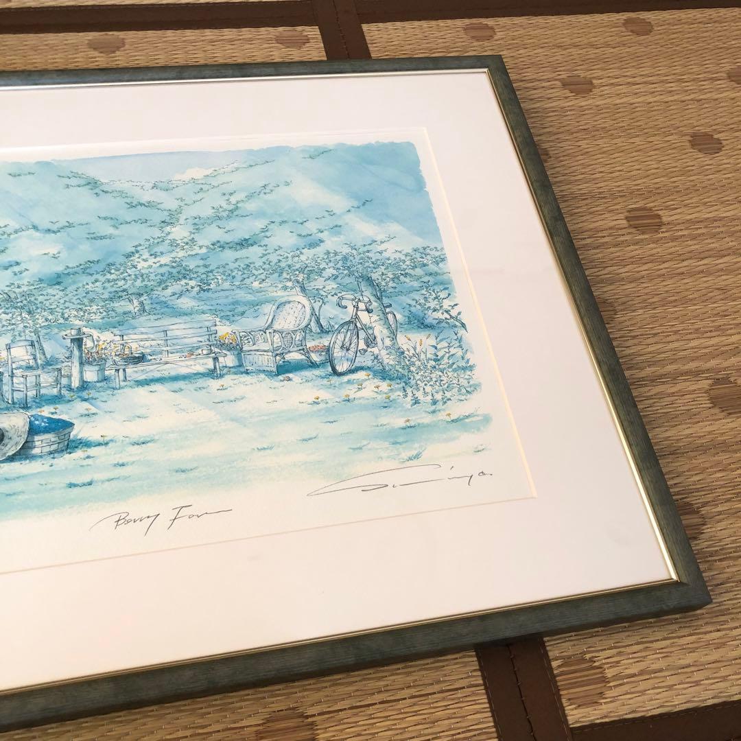 【送料込み】絵画　内田新哉　TITLE：BERRY FARM(ひといきつこ)