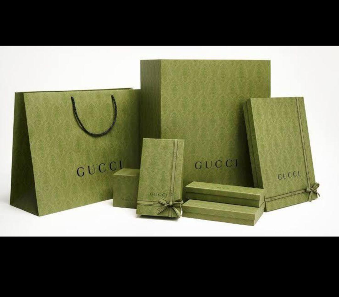 ❤新品箱袋付き❤最高級ウール❤GUCCI ジャカード マフラー❤黒&ブラウン❤