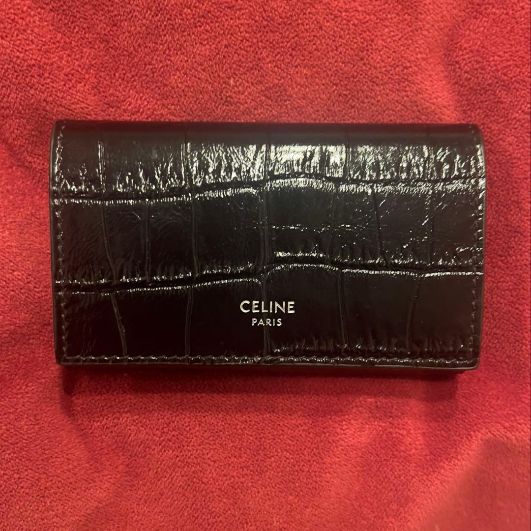 セリーヌ(Celine)キーケース / クロコダイル型押しカーフスキン