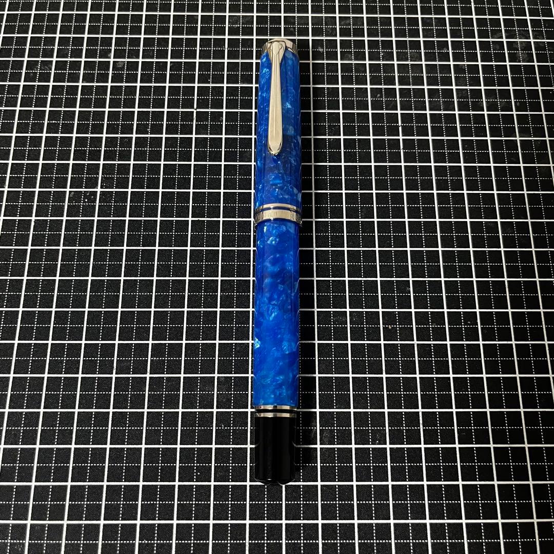 PELIKAN ペリカン 万年筆 M805 ヴァイブラントブルー B