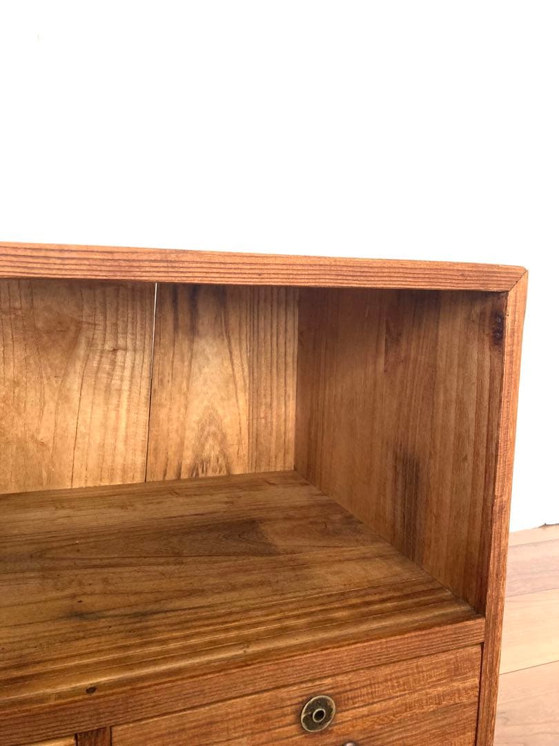 【メンテ済】アンティークの収納棚　ローボード　総桐　小物収納にも便利