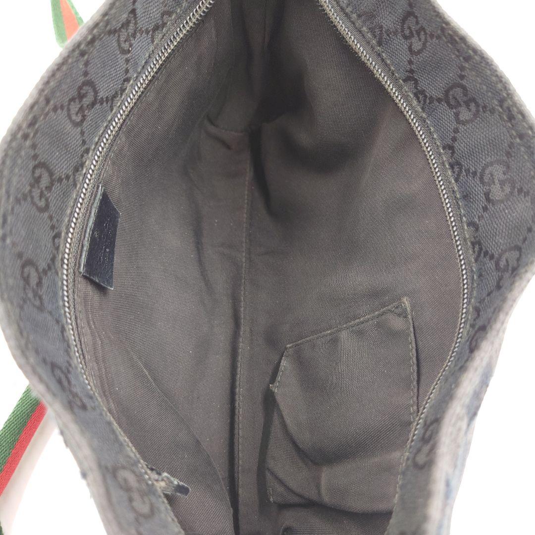 GUCCI ショルダーバッグ 斜め掛け GGキャンバス シェリーライン グッチ