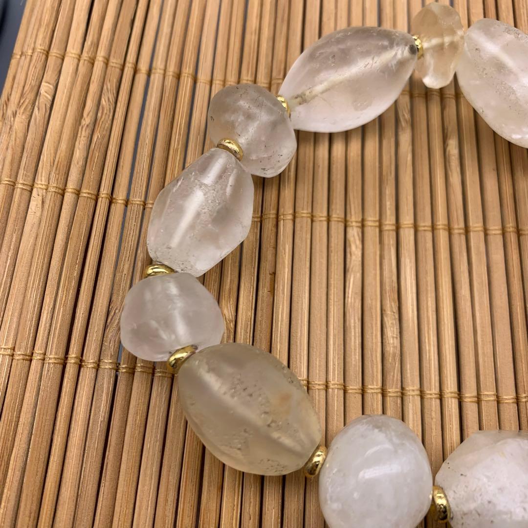 アンティークビーズ/水晶ブレスレット