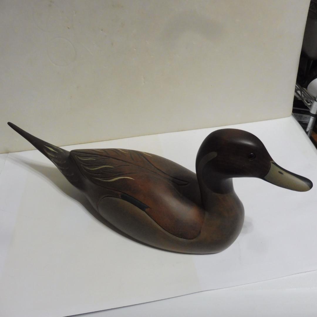 デコイ 鴨 水鳥 尾長鴨 Pintail Drakeのデコイ