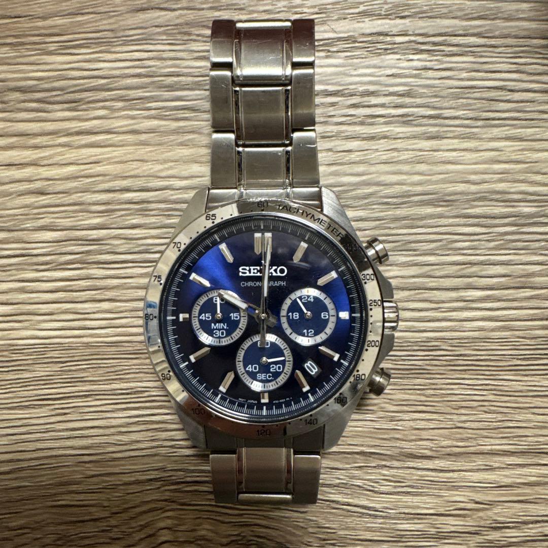 【電池交換要】SEIKO クロノグラフ 腕時計