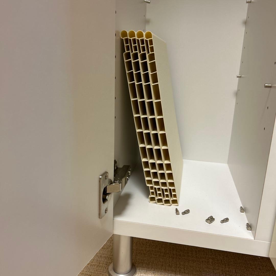 国産　完成品　シューズボックス　下駄箱　ホワイト