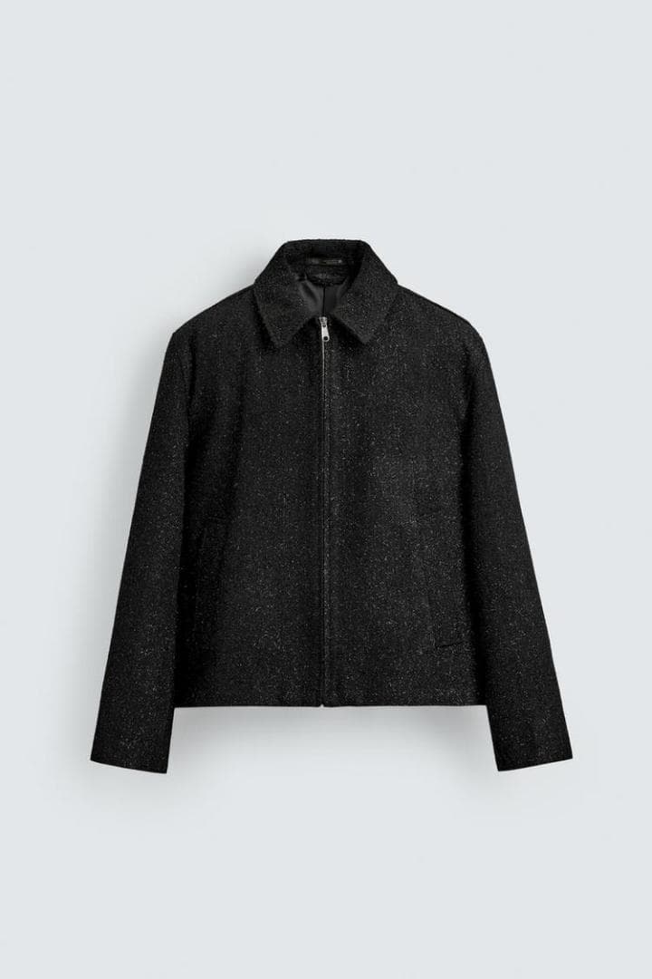 ZARA ザラ シャイニーテクスチャージャケット M