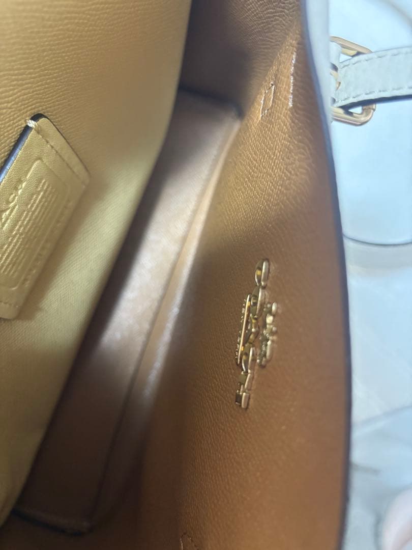 1/26迄限定値下げ‼️美品❣️COACH ホワイト 2wayバッグ