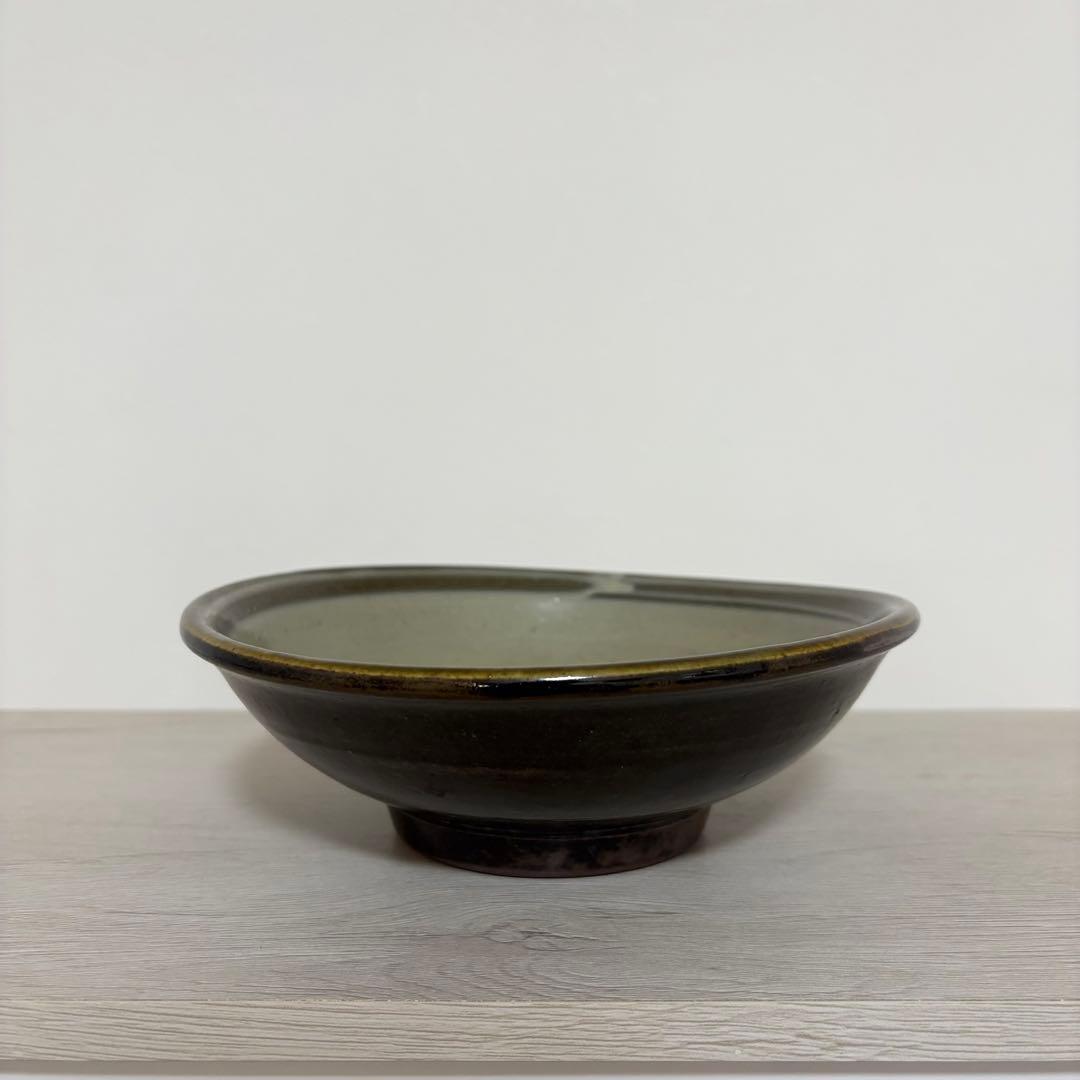 工芸品 Antique Tsuboya-yaki Fish Plate Okinawa