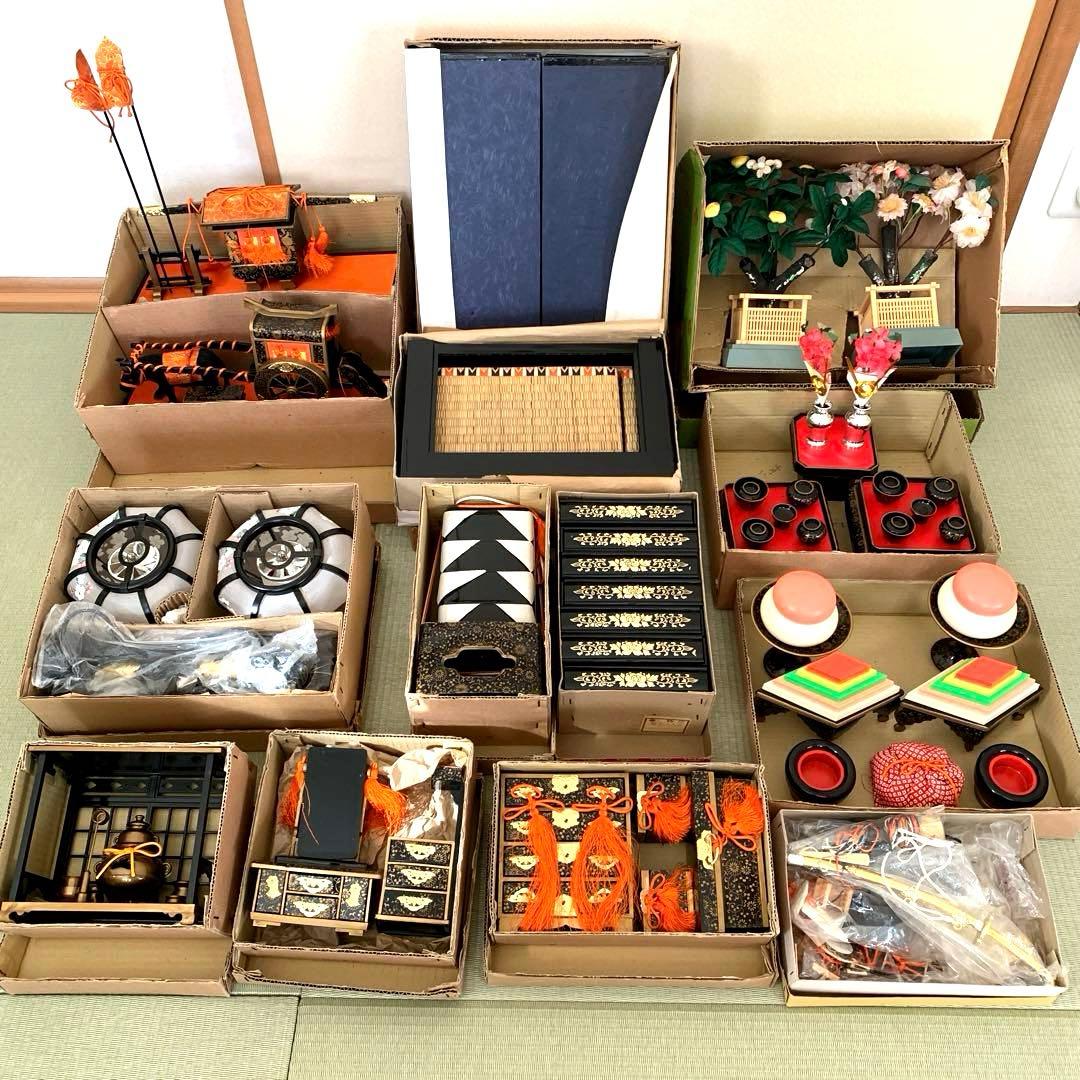 雛人形道具セット　ひな人形　御道具セット　七段