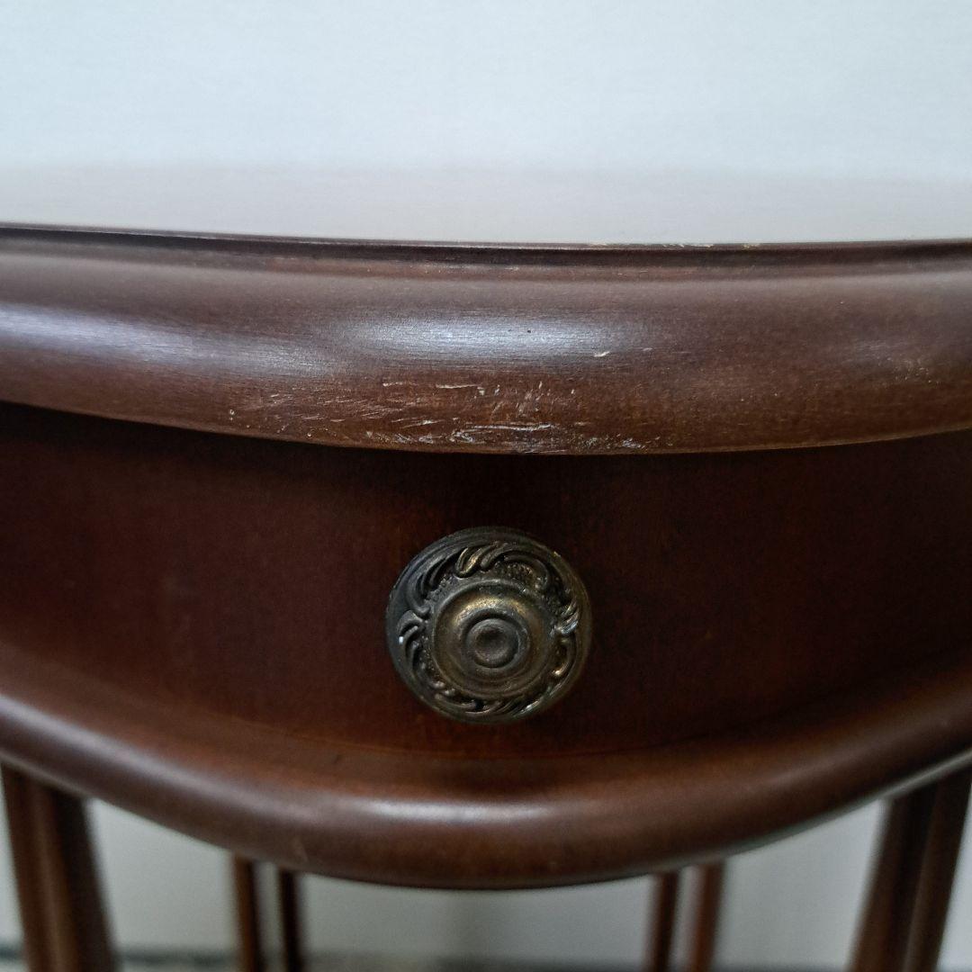 ♡イタリア 象嵌 丸テーブル 花台 サイドテーブル アンティーク調♡