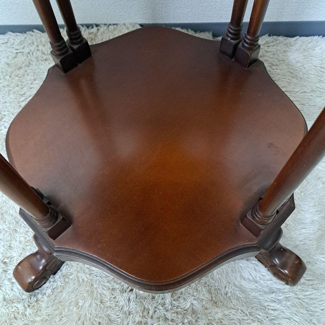 ♡イタリア 象嵌 丸テーブル 花台 サイドテーブル アンティーク調♡