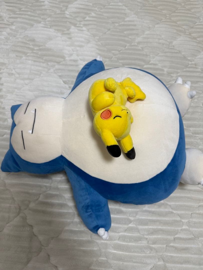 もっちりぬいぐるみ Pokémon Sleep おやすみカビゴン&ピカチュウ