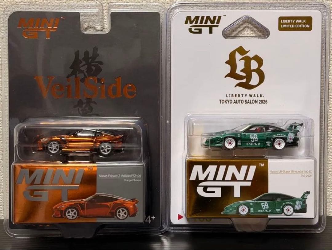 MINIGT ヴェイルサイド フェアレディ Z LBWK 180SX 2台 ①