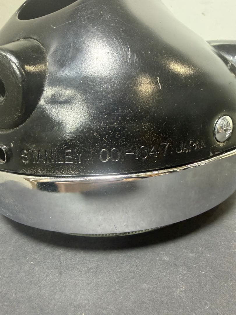 当時物希少シビエ凹みレンズ付きヘッドライト　KH250純正ライトケース付き