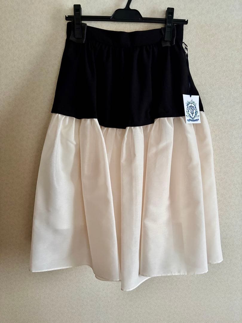 【新品タグ付き】セブンテン　リネンライクxシアースカート　S