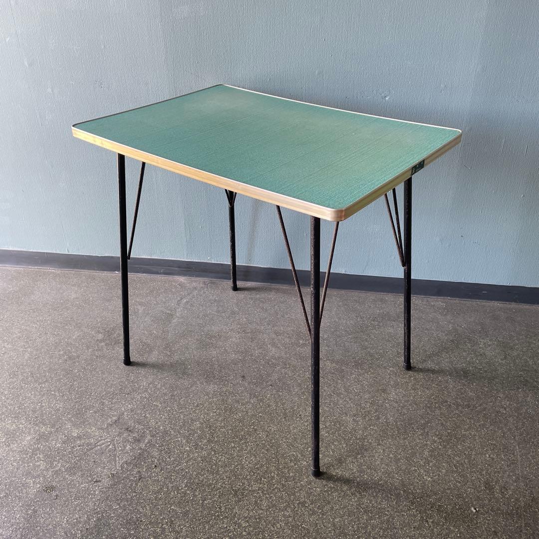 鉄脚テーブル　昭和レトロ