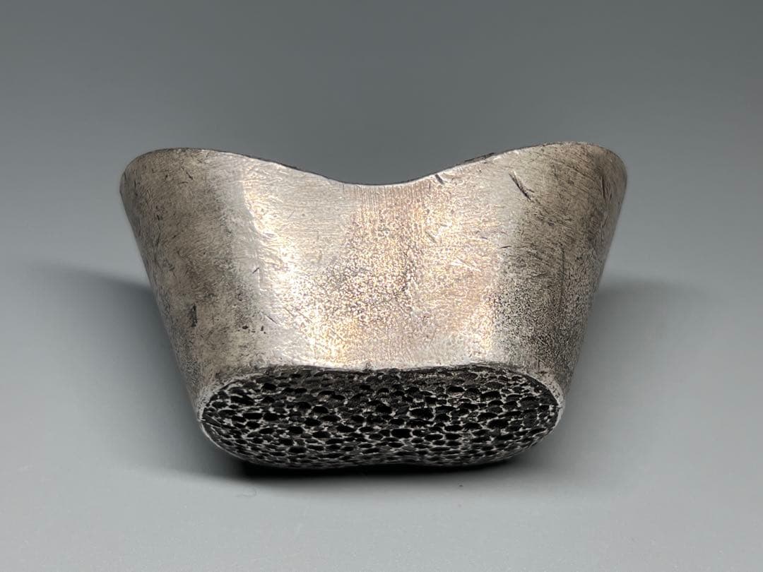 中国古銭　大型　厚重　民国年月　解県　銀元寶　銀錠　馬蹄銀　重さ:407g