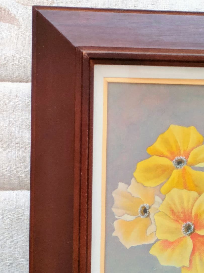 渋谷誠 「ポピー」 油彩 F4 額装