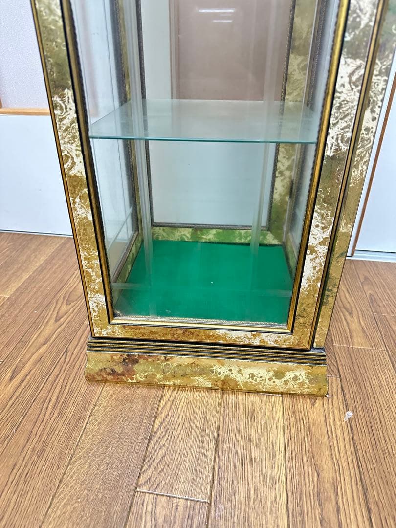 イタリア家具 ガラスショーケース 飾り棚 アンティーク ビンテージ ヴィンテージ