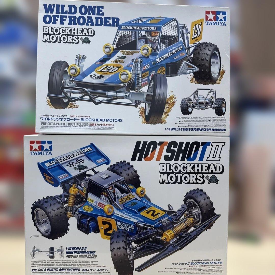 11 タミヤ　BLOCKHEAD MOTORS ブロックヘッド2台セットフルベア