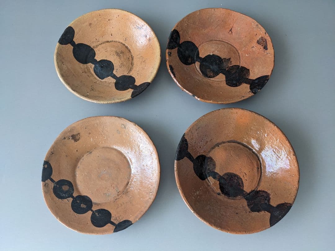 永楽善五郎　都をどり 団子皿　4枚 無傷