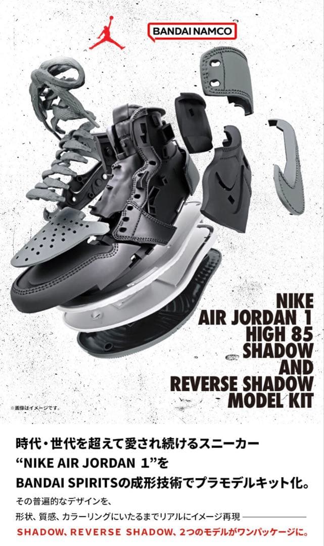 NIKE AIR JORDAN スニーカープラモデルキット(2モデル)