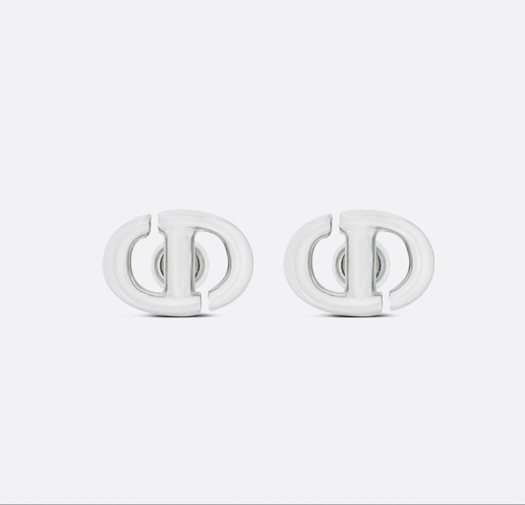 ぼ*ー様 CD Navy スタッドピアス Christian Dior