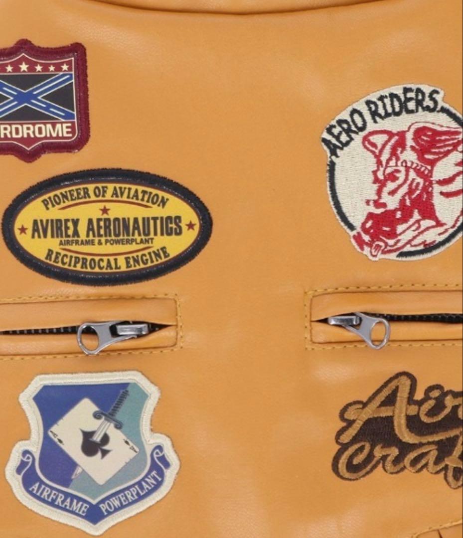 【新品未使用】犬用 ペット用 AVIREX パッチドライダースジャケット FBS