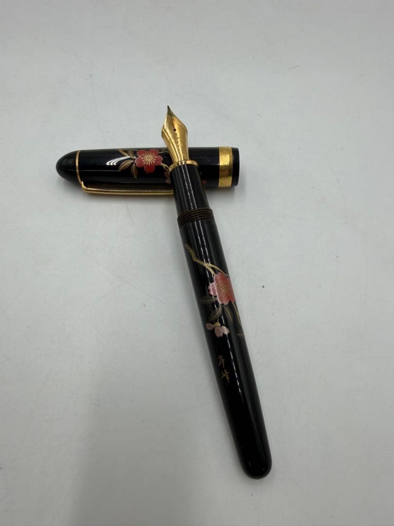 PLATINUM 3776 センチュリー 加賀平蒔絵 桜 万年筆 プラチナ 中