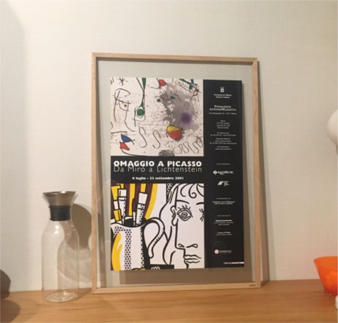 【激レア】リキテンスタイン＆ミロ、ピカソへのオマージュ展ポスター