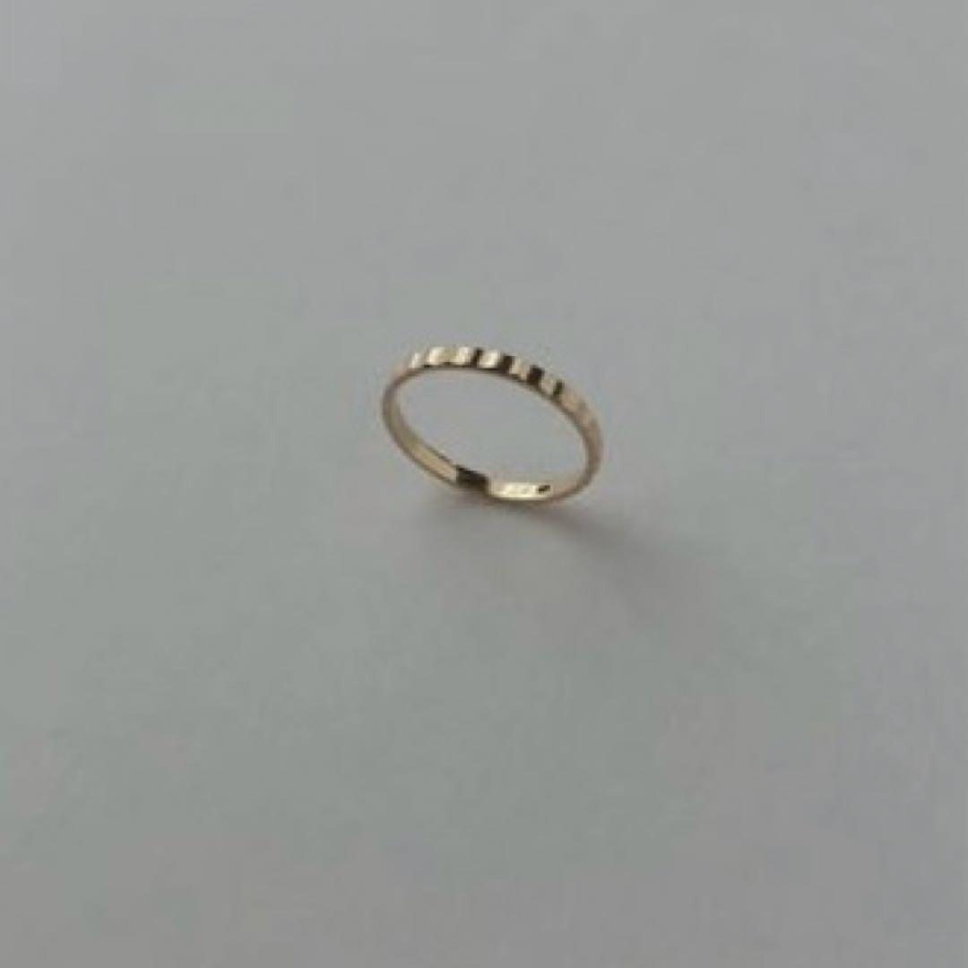 【値下げ↓】peau jewelry クラシックベゼルリング/K10YG 11号