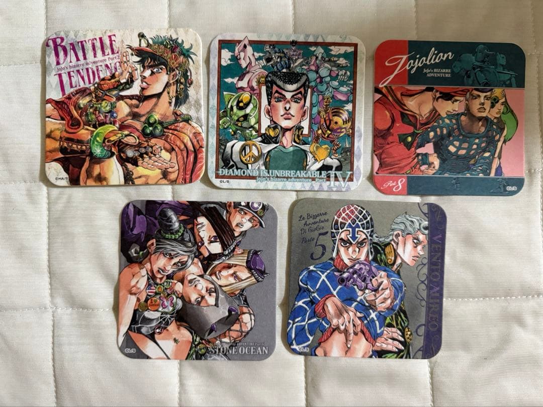 荒木飛呂彦原画展 ジョジョ展　アートコースター 特典付　全種　開封済み