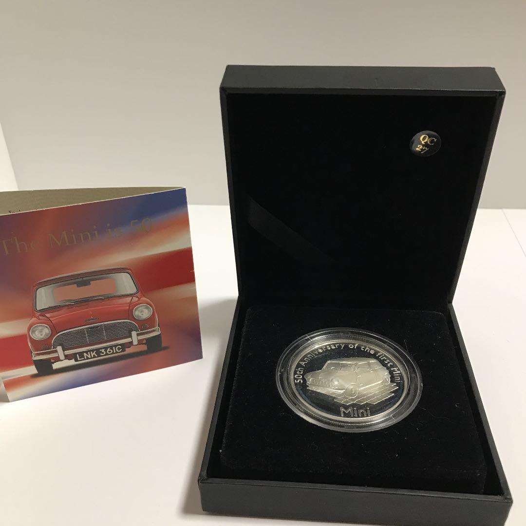 ミニ　MINI 50周年記念　銀貨　世界限定