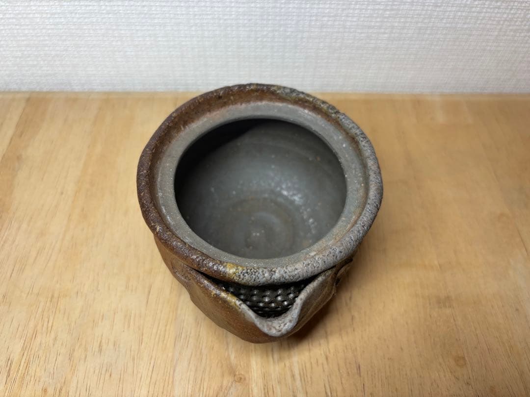 ㊶備前焼 宝瓶 登り窯 竹 たけ タケ 手びねり 急須