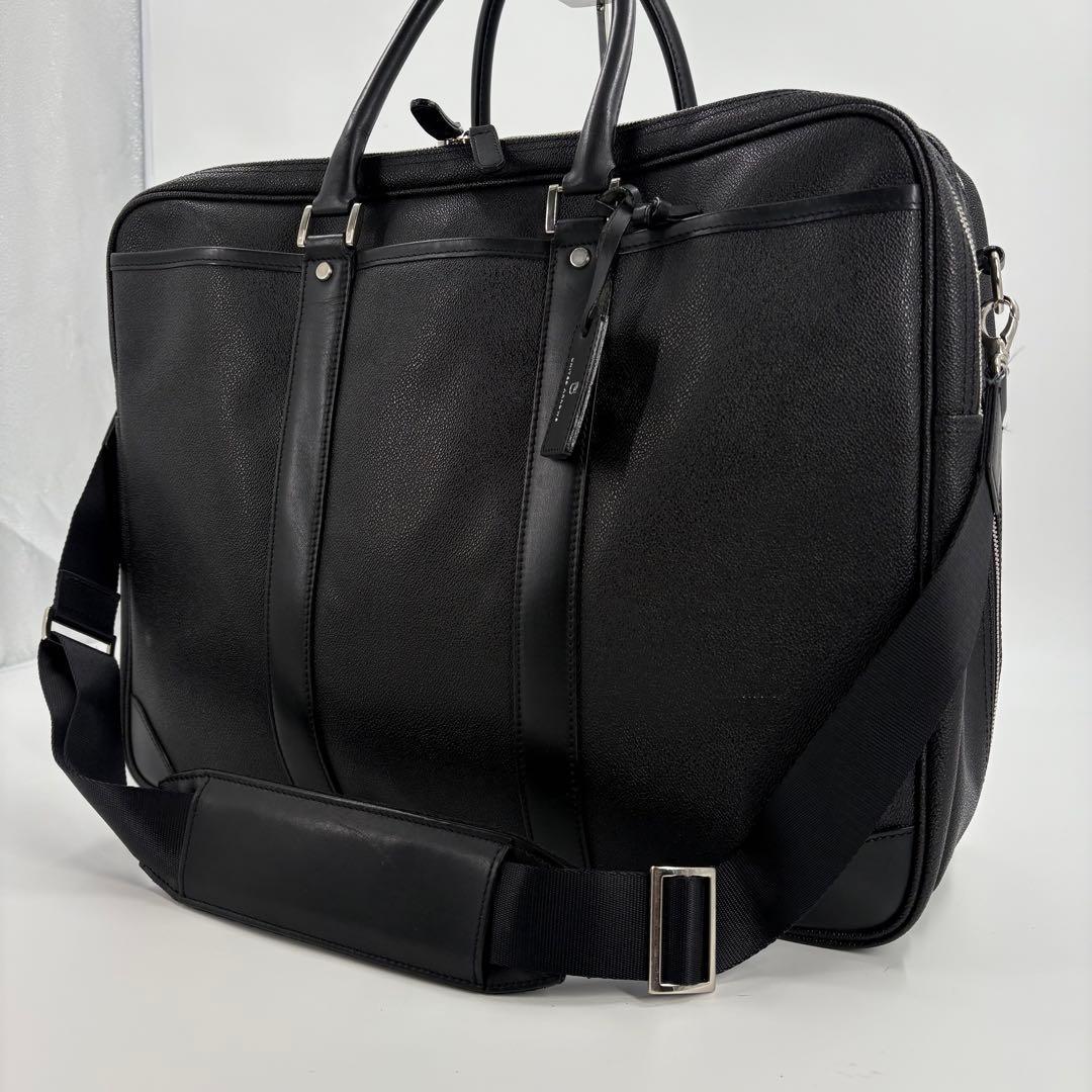 美品　2wayユナイテッドアローズ ブリーフケース ビジネス 黒 大容量　763