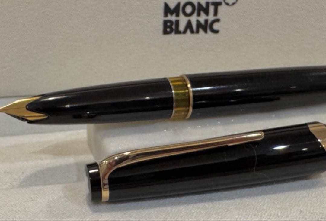 【極美品】モンブラン No 14 万年筆 ブラック 18K F細字